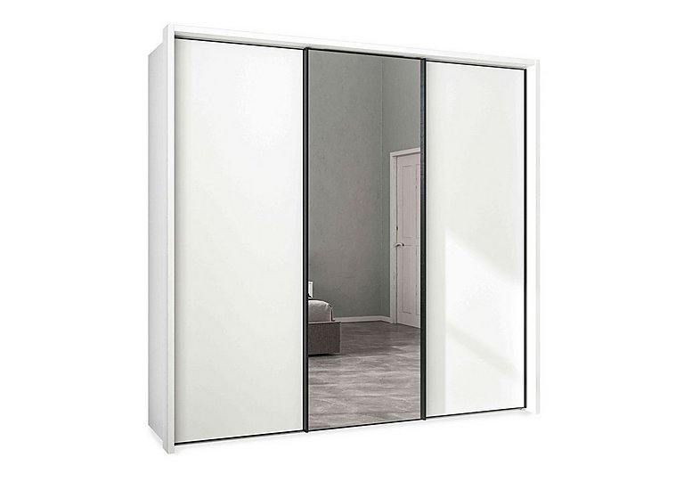 Wiemann - Dallas 235cm 3 Door Sliding Wardrobe with Centre Mirror Door