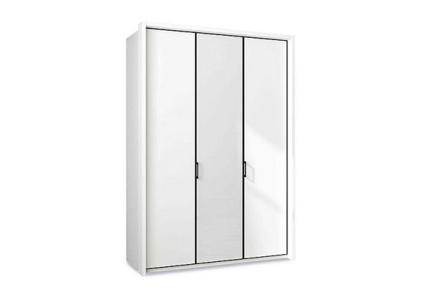 Wiemann  Dallas 157cm 3 Door Hinged Wardrobe with Centre Glass Door | Bed Sava