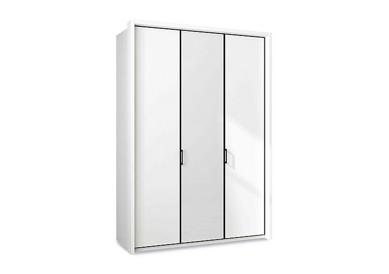 Wiemann - Dallas 157cm 3 Door Hinged Wardrobe with Centre Glass Door