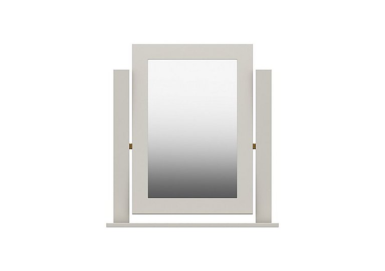 London Bedrooms - Euston Dressing Table Mirror - Grey Oak/White Grey Gloss