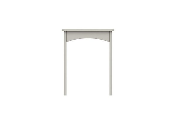 London Bedrooms  Euston Dressing Table Stool  Grey OakWhite Grey Gloss | Bed Sava