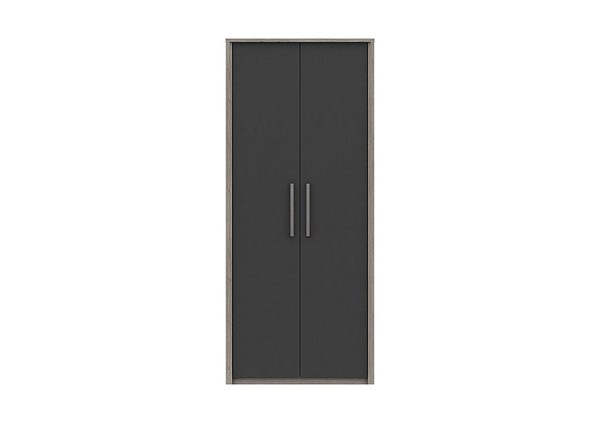 London Bedrooms  Euston 2 Door Tall Wardrobe  Grey | Bed Sava