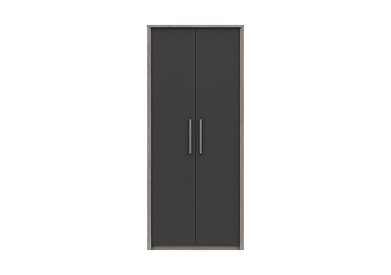 London Bedrooms  Euston 2 Door Tall Wardrobe  Grey | Bed Sava