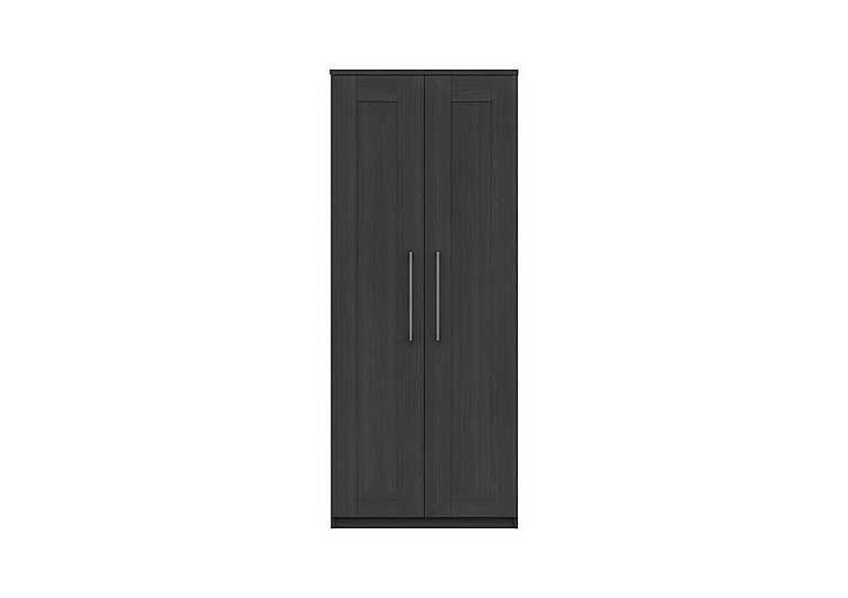 London Bedrooms  Fenchurch 2 Door Wardrobe  Graphite | Bed Sava
