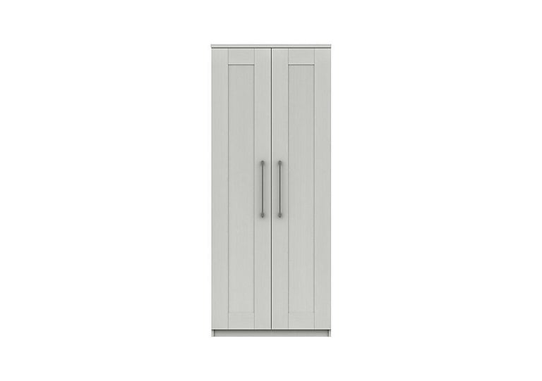 London Bedrooms  Fenchurch 2 Door Wardrobe  White | Bed Sava