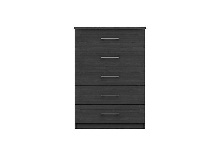 London Bedrooms - Fenchurch 5 Drawer Chest - Graphite
