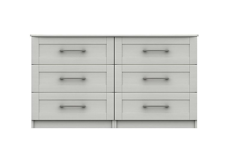 London Bedrooms - Fenchurch 6 Drawer Wide Chest - White