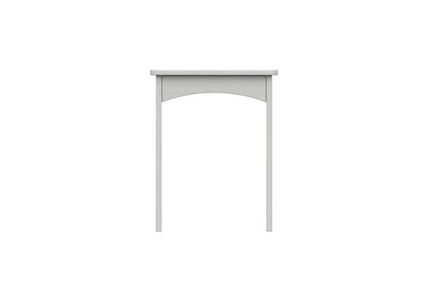 London Bedrooms  Fenchurch Dressing Table Stool  White | Bed Sava