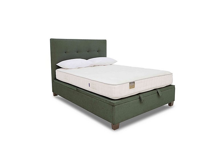 Hadley Ottoman Bed Frame - Double - Winter Moss