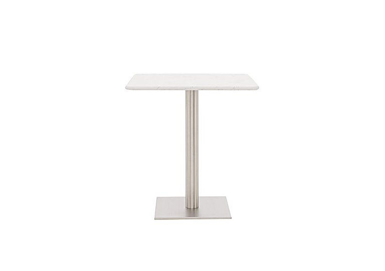 Helsinki Square Dining Table - 60-cm - Bianco Miami Quartz