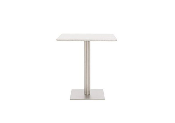 Helsinki Square Dining Table  60 cm  Starlight White Quartz | Bed Sava