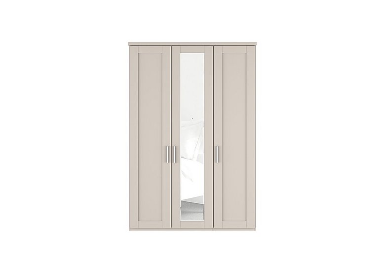 Wiemann - Kempton 3 Door Hinged Wardrobe with Mirror - Champagne
