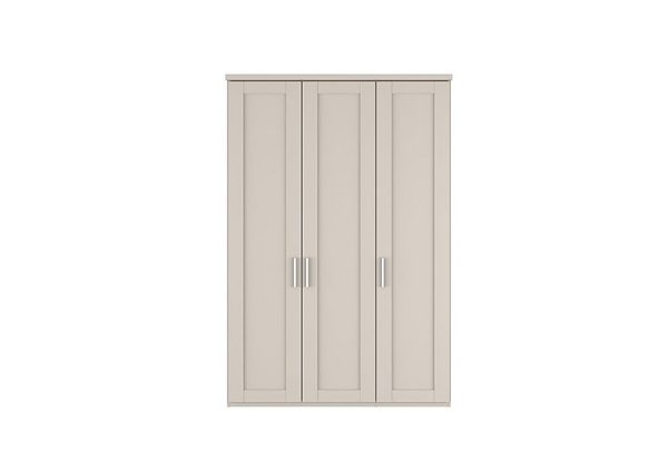 Wiemann  Kempton 3 Door Hinged Wardrobe  Champagne | Bed Sava