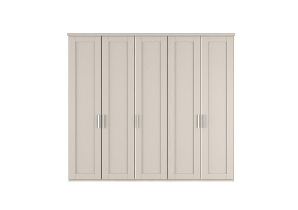 Wiemann  Kempton 5 Door Hinged Wardrobe  Champagne | Bed Sava