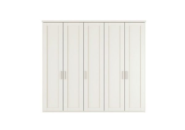 Wiemann  Kempton 5 Door Hinged Wardrobe  White | Bed Sava