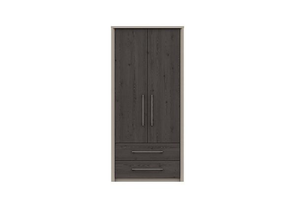 London Bedrooms  Paddington 2 Door 2 Drawer Wardrobe  Anthracite | Bed Sava