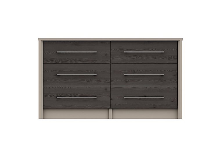 London Bedrooms - Paddington 6 Drawer Wide Chest - Anthracite
