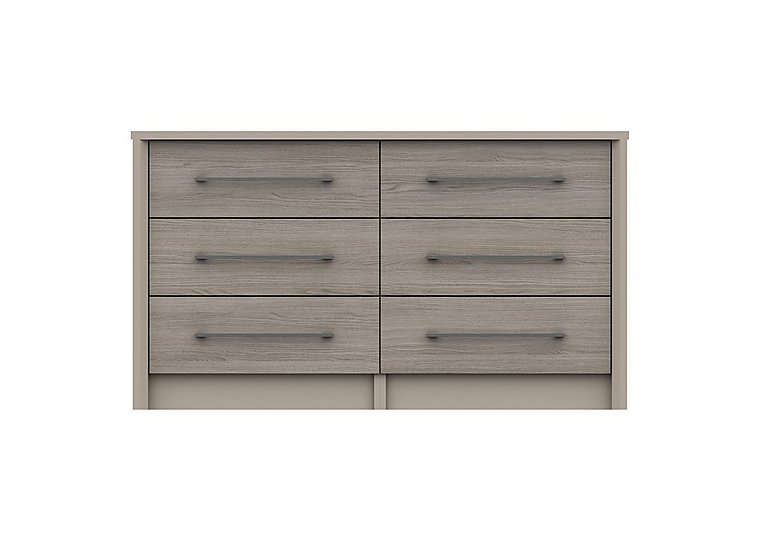 London Bedrooms - Paddington 6 Drawer Wide Chest - Grey Oak