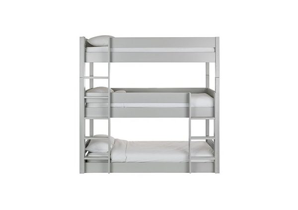 Porter Triple Bunk Bed  Dove Grey | Bed Sava