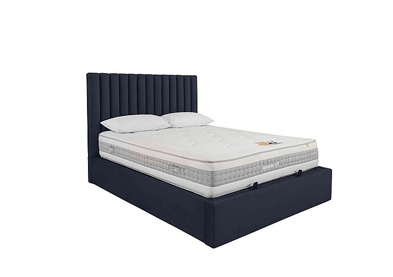 Ramos Ottoman Bedframe - King Size - Smooth Midnight