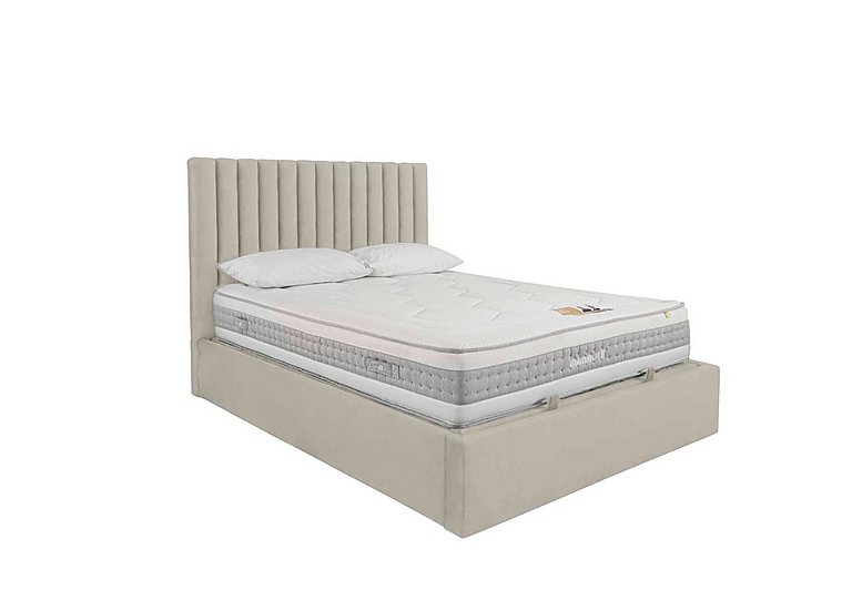 Ramos Ottoman Bedframe - Double - Smooth Stone