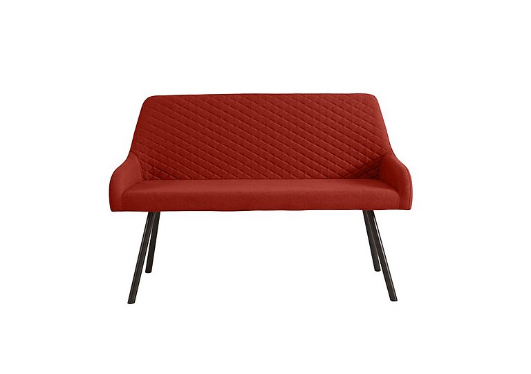 Rocket High Back Dining Bench - Burnt Orange