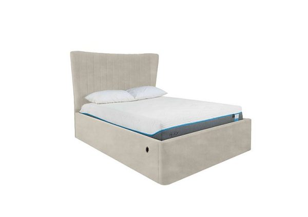 Roman Electric Ottoman Bed Frame  Super King  Savannah Almond | Bed Sava