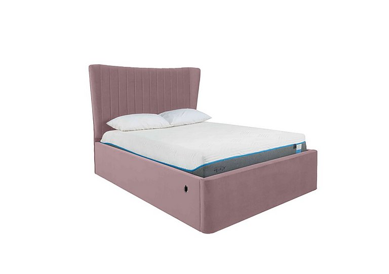 Roman Electric Ottoman Bed Frame - Double - Velvet Lilac