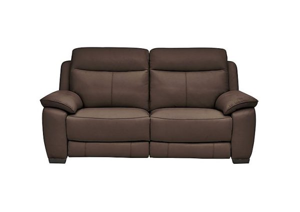 Starlight Express 2 Seater NC Leather Recliner Sofa with Power Headrests | Bed Sava