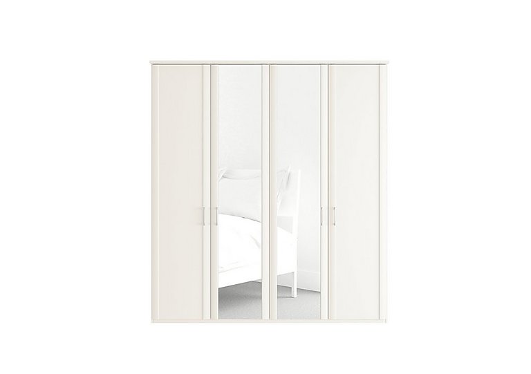 Wiemann - Oxford 4 Door Hinged Wardrobe with Mirrors - White