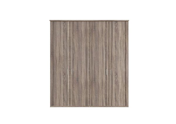 Wiemann  Oxford 4 Door Hinged Wardrobe  Rustic Oak | Bed Sava