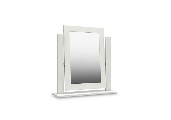 London Bedrooms  Bexley Dressing Table Mirror  White | Bed Sava