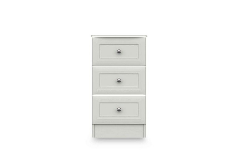 London Bedrooms - Marylebone 3 Drawer Bedside Cabinet - White