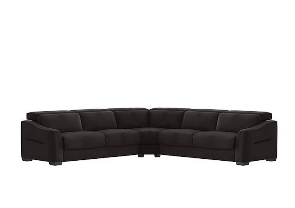 Xavier NC Leather Large Corner Sofa | Bed Sava