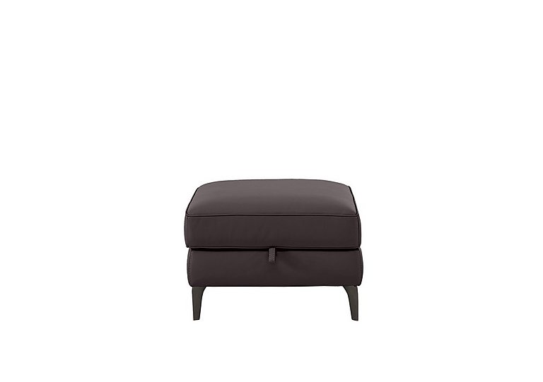 Homestage NC Leather Storage Footstool