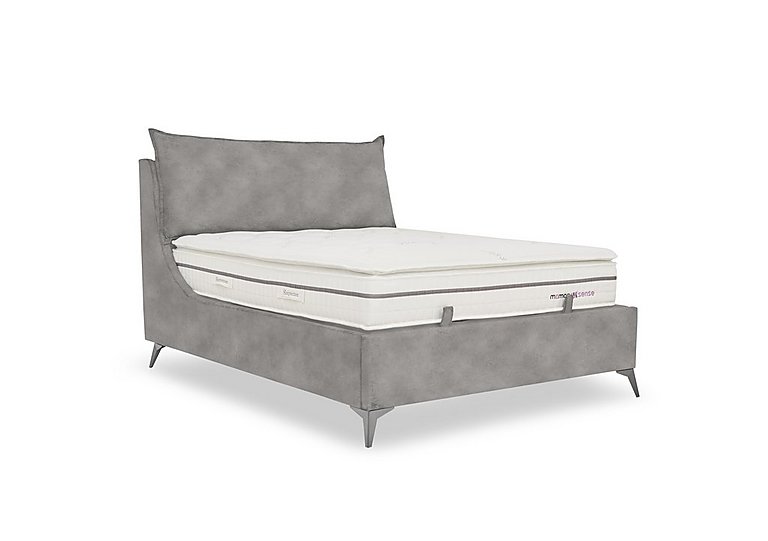 Sanctuary Ottoman Bed Frame - Double - Dapple Silver