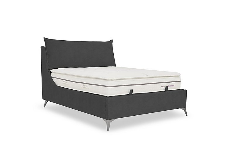 Sanctuary Ottoman Bed Frame - Double - Velvet Smoke