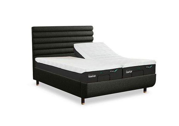 TEMPUR  Arc Ergo Smart Base Bed Frame with Vectra Headboard  Super King with Oak Feet | Bed Sava