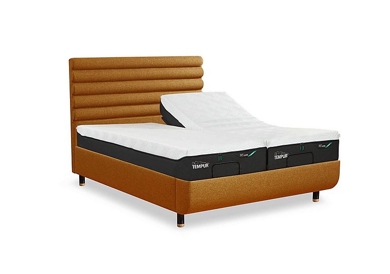 TEMPUR - Arc Ergo Smart Base Bed Frame with Vectra Headboard - Super King - Matt Black