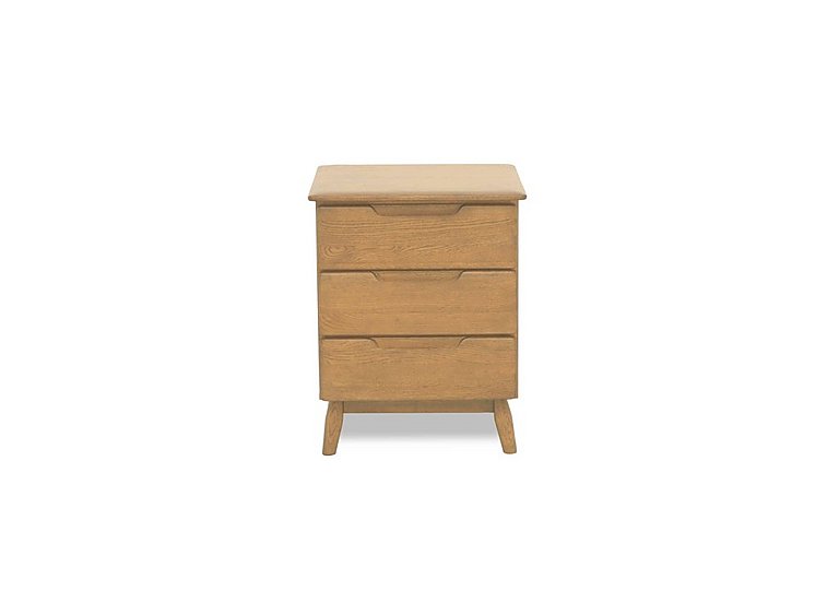 Stockholm 3 Drawer Bedside Cabinet - Light Oak