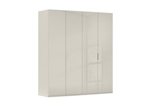 Rauch  Formes 4 Door Bifold Wardrobe with Glass Doors | Bed Sava