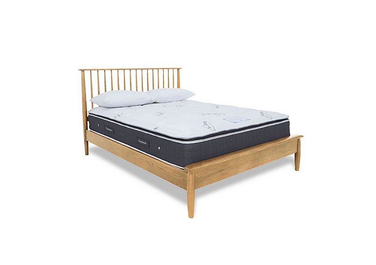 Stockholm Low Foot End Bed Frame - Double - Light Oak