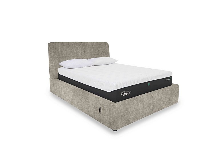 Stark Fabric Electric Ottoman Bed Frame - King Size - Mink