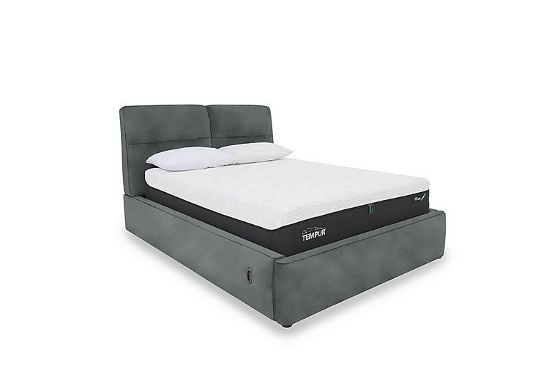 Stark Fabric Electric Ottoman Bed Frame - Super King - R20 Pewter