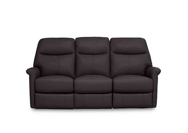 Compact Collection Lille 3 Seater Power Recliner NC Leather Sofa | Bed Sava