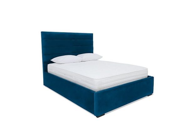 Sleep Story  Horizon Electric Ottoman Bed Frame  Double  Plush Pacific | Bed Sava