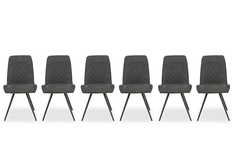 Warrior Set of 6 Standard Dining Chairs - Grey