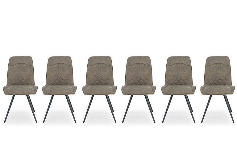 Warrior Set of 6 Standard Dining Chairs - Taupe