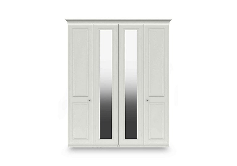 London Bedrooms  Marylebone Tall 4 Door Wardrobe With 2 Mirror Doors | Bed Sava
