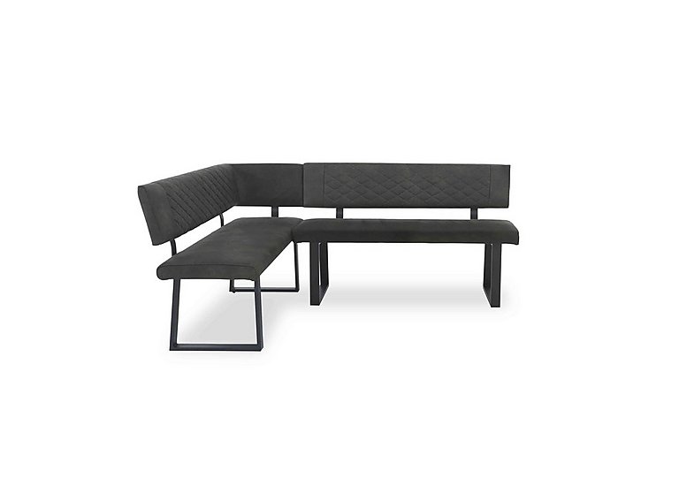 Warrior Left Hand Facing Corner Dining Bench - Grey
